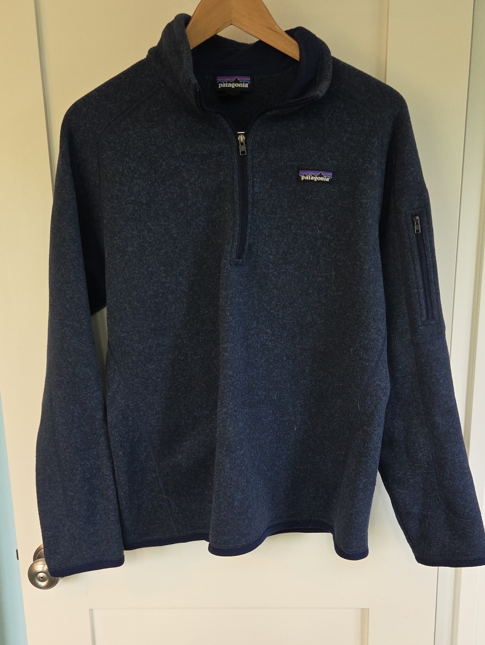Patagonia Men's Navy Blue Half-Zip Fleece Pullover